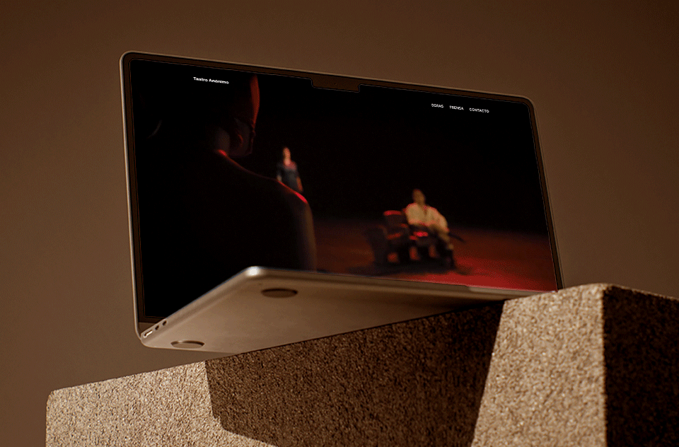 Teatro Anónimo — Diseño web editorial